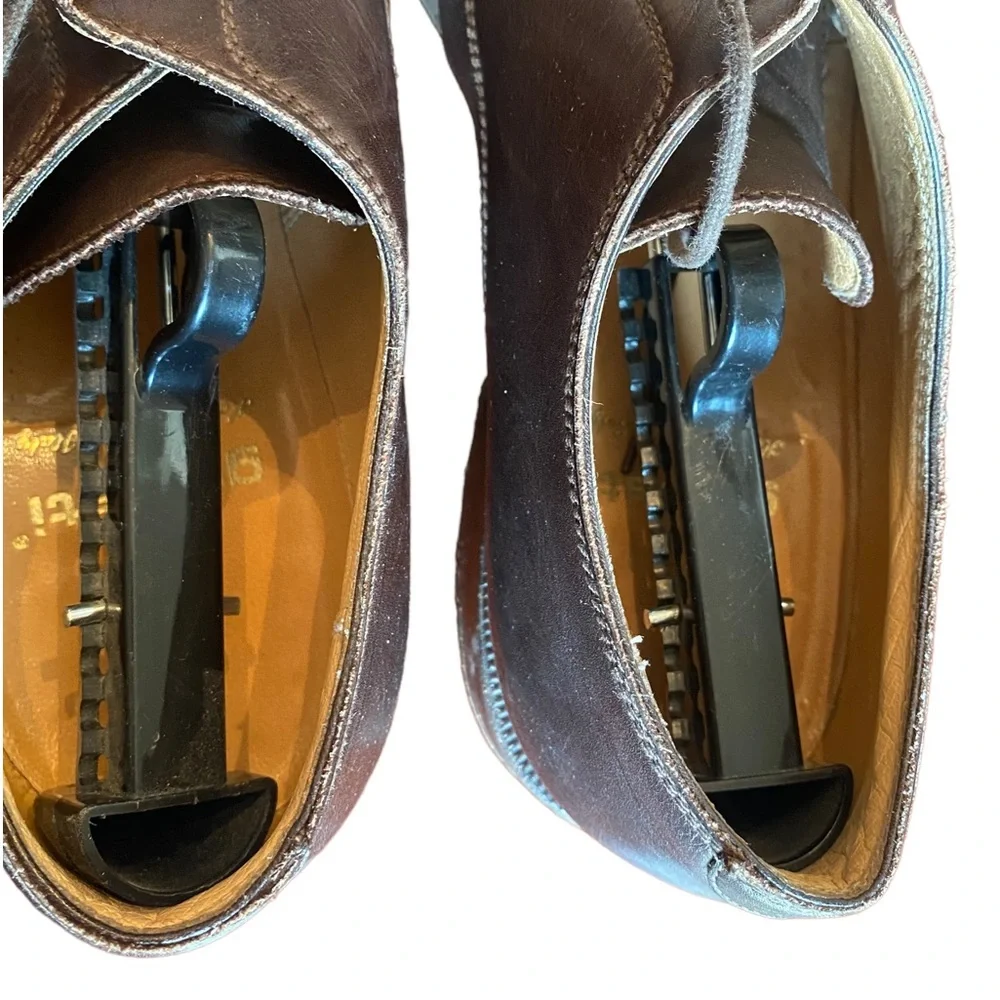 Gravati Men’s Leather Cap Toe Brown Tie Loafers